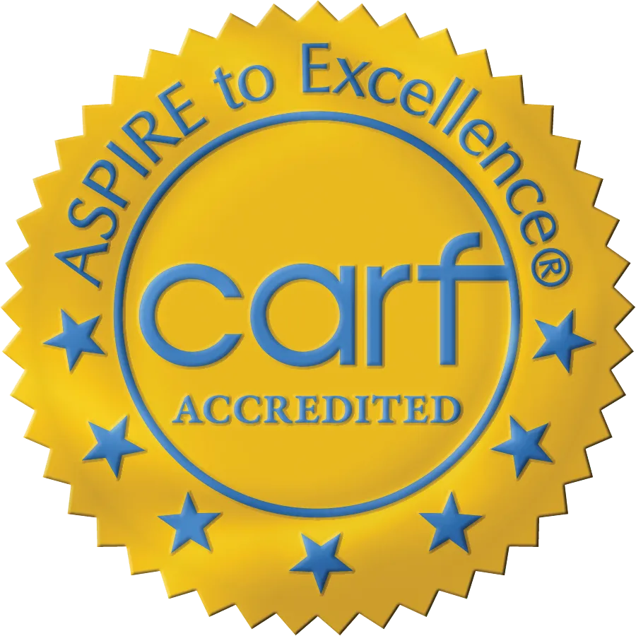 CARF Accredited badge